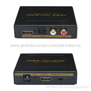 HDMI to HDMI Converter with 5.1CH, RCA Audio Output